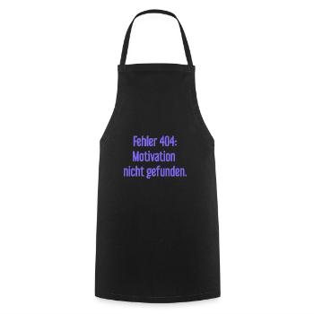 Erreur 404 : Motivation introuvable - Tablier de cuisine - noir - Devant - AI Model Male 185 dark (185cm)