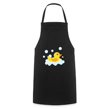 Canard de bain canard jaune canard en caoutchouc canard en caoutchouc - Tablier de cuisine - noir - Devant - AI Model Male 185 dark (185cm)
