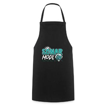 Marine Science Design for an Ocean Student - Cooking Apron - black - Front - AI Model Male 185 dark (185cm)