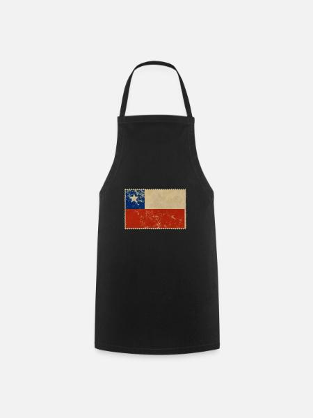 Flagge Chile - Kochschürze - Schwarz