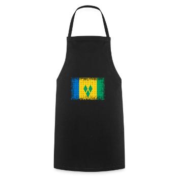 Saint Grenadines - Cooking Apron - black - Front - AI Model Male 185 dark (185cm)