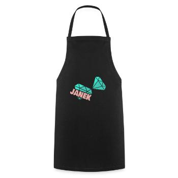 Janek as a dad - Cooking Apron - black - Front - AI Model Male 185 dark (185cm)