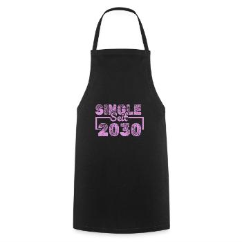 since 2030 - Cooking Apron - black - Front - AI Model Male 185 dark (185cm)