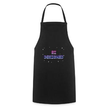 Bi conçu Bisexual Pride Mois Bi Pride LGBT - Tablier de cuisine - noir - Devant - AI Model Male 185 dark (185cm)