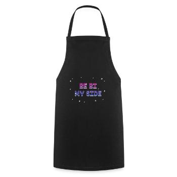 Be Bi My Side Bisexual LGBTQ Bi Pride LGBT - Cooking Apron - black - Front - AI Model Male 185 dark (185cm)