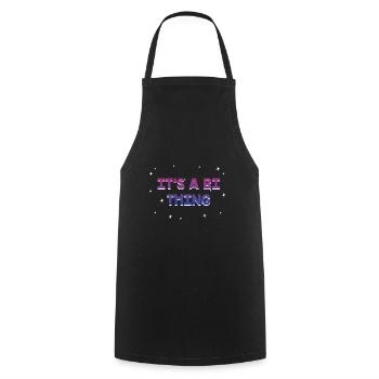 It's a Bi Thing Bisexual LGBTQ Bi Pride LGBT Gay - Cooking Apron - black - Front - AI Model Male 185 dark (185cm)