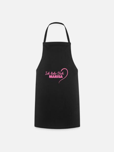 Geschenk für Marisa - Kochschürze - Schwarz