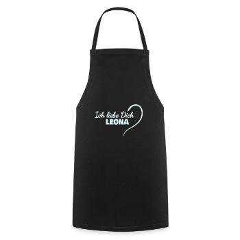 Leona - Tablier de cuisine - noir - Devant - AI Model Male 185 dark (185cm)