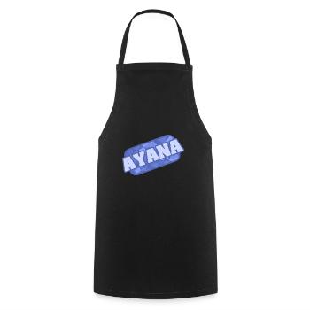 Santé et médecine Ayana - Tablier de cuisine - noir - Devant - AI Model Male 185 dark (185cm)