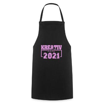 2021 - Cooking Apron - black - Front - AI Model Male 185 dark (185cm)