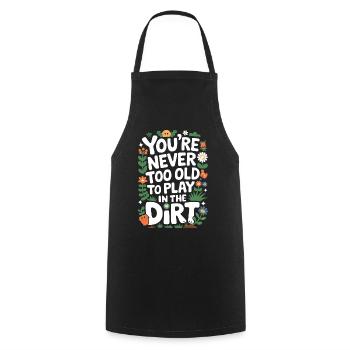 Gardener Garden Plants Gardening - Cooking Apron - black - Front - AI Model Male 185 dark (185cm)