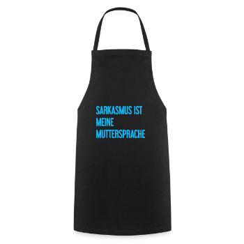 Sarcasm Pro - Cooking Apron - black - Front - AI Model Male 185 dark (185cm)
