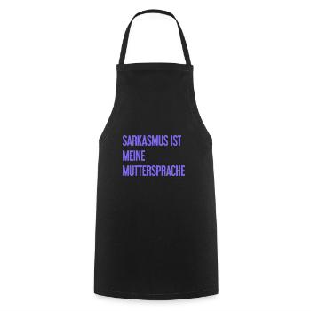 Sarcasme Pro - Tablier de cuisine - noir - Devant - AI Model Male 185 dark (185cm)