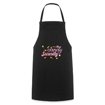 Candy Security Kids Parents Matching Birthday - Cooking Apron - black - Front - AI Model Male 185 dark (185cm)