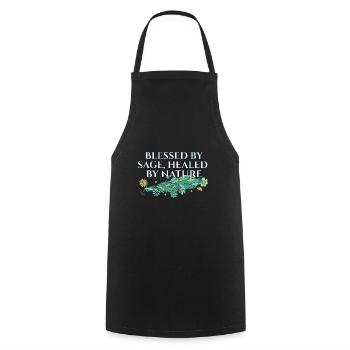 By Sage Healed By Nature Smudge Sticks - Cooking Apron - black - Front - AI Model Male 185 dark (185cm)