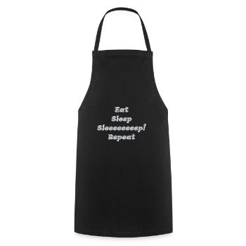 Sleep, finally sleep - Cooking Apron - black - Front - AI Model Male 185 dark (185cm)