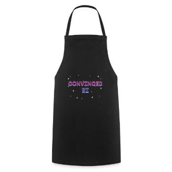 Convinced Bi Bisexual LGBTQ Bi Pride LGBT Pride - Cooking Apron - black - Front - AI Model Male 185 dark (185cm)