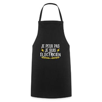 Électricien meilleur Électricien métier électrique - Tablier de cuisine - noir - Devant - AI Model Male 185 dark (185cm)