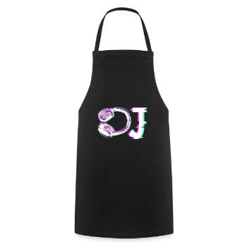 DJ Music Love - Kochschürze - Schwarz - Vorne - AI Model Male 185 dark (185cm)