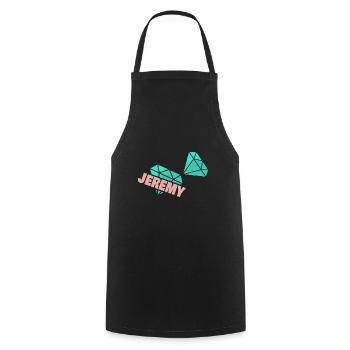 Papa Jeremy - Cooking Apron - black - Front - AI Model Male 185 dark (185cm)