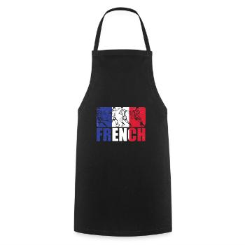 Rugby France Maillot De Rugby Pour Franzsoen France - Tablier de cuisine - noir - Devant - AI Model Male 185 dark (185cm)