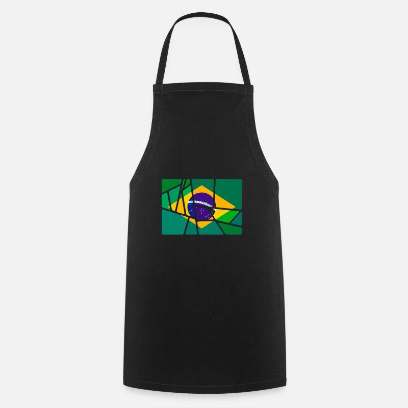 Brésil - Tablier de cuisine - noir