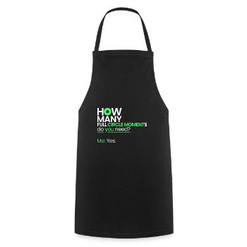 Combien de moments où le cercle se ferme - Tablier de cuisine - noir - Devant - AI Model Male 185 dark (185cm)