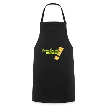 Funny Aurelia - Cooking Apron - black - Front - AI Model Male 185 dark (185cm)