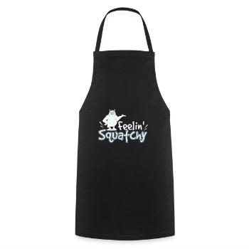 Feelin Squatchy Sasquatch - Cooking Apron - black - Front - AI Model Male 185 dark (185cm)