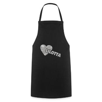 Heart Lilotta - Cooking Apron - black - Front - AI Model Male 185 dark (185cm)