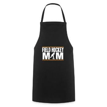 Gardien de but balayage Bâton Joueur de hockey sur gazon Maman - Tablier de cuisine - noir - Devant - AI Model Male 185 dark (185cm)