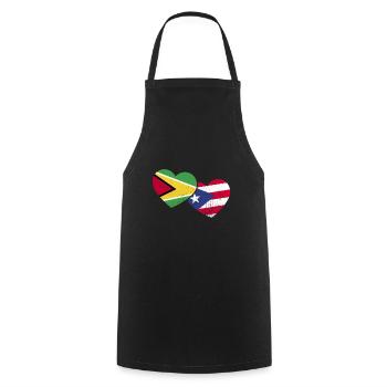 Guyana Flag Guyanese Guyana - Cooking Apron - black - Front - AI Model Male 185 dark (185cm)