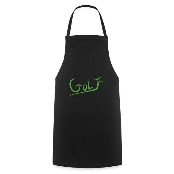 Golf Lovers - Cooking Apron - black - Front - AI Model Male 185 dark (185cm)