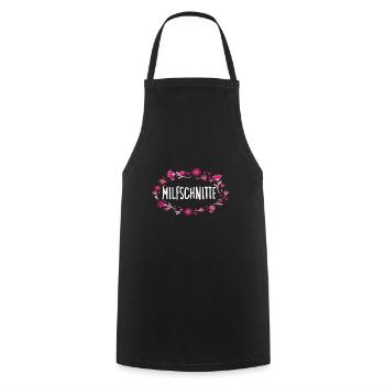 cuts great outfit for moms and girlfriend - Cooking Apron - black - Front - AI Model Male 185 dark (185cm)