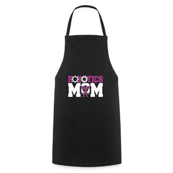 Drôle de robotique Maman Droïde Bâtisseuse Mère Femmes - Tablier de cuisine - noir - Devant - AI Model Male 185 dark (185cm)