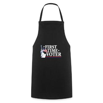 Votre vote compte Votant pour la première fois USA Politique - Tablier de cuisine - noir - Devant - AI Model Male 185 dark (185cm)