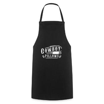 Cowboy Pillows Southern Girl Texas Lady Funny - Cooking Apron - black - Front - AI Model Male 185 dark (185cm)