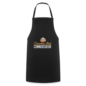 Cinnamon roll - Cooking Apron - black - Front - AI Model Male 185 dark (185cm)
