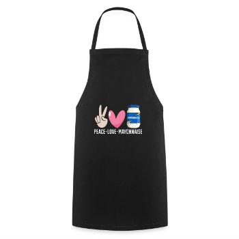 Mayonnaise - Cooking Apron - black - Front - AI Model Male 185 dark (185cm)