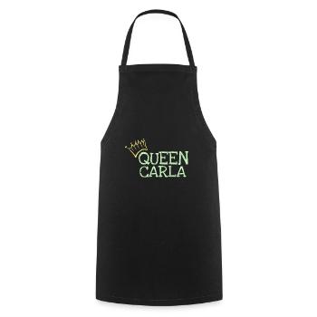 Carla as a first name - Cooking Apron - black - Front - AI Model Male 185 dark (185cm)