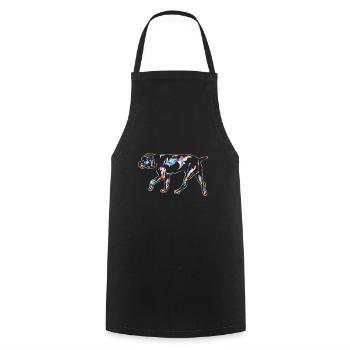 Cane Corso Geometric - Cooking Apron - black - Front - AI Model Male 185 dark (185cm)