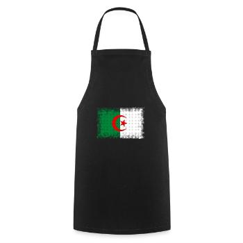 Algérie - Tablier de cuisine - noir - Devant - AI Model Male 185 dark (185cm)