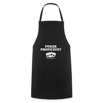 Poker Compétent Jeux de Cartes Joueur de Cartes Joueur de Cartes - Tablier de cuisine - noir - Devant - AI Model Male 185 dark (185cm)