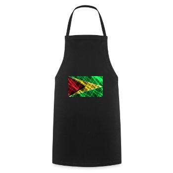Cadeau pour la Guyane - Tablier de cuisine - noir - Devant - AI Model Male 185 dark (185cm)