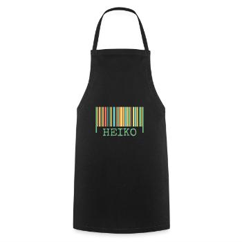 Heiko dans le rôle de Heiko - Tablier de cuisine - noir - Devant - AI Model Male 185 dark (185cm)