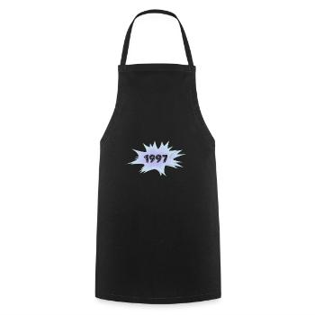 1997 - Cooking Apron - black - Front - AI Model Male 185 dark (185cm)