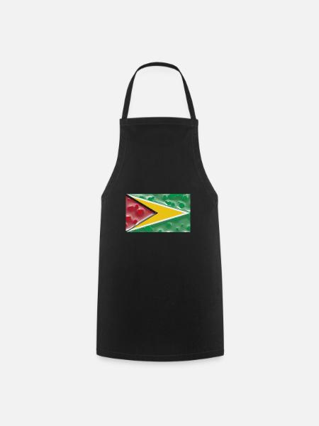 Guyana als Guyana - Kochschürze - Schwarz