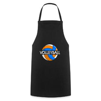 Volleyball Volleyball Volleyball Geschenk Team Volleyball - Kochschürze - Schwarz - Vorne - AI Model Male 185 dark (185cm)