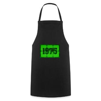 1975 - Tablier de cuisine - noir - Devant - AI Model Male 185 dark (185cm)