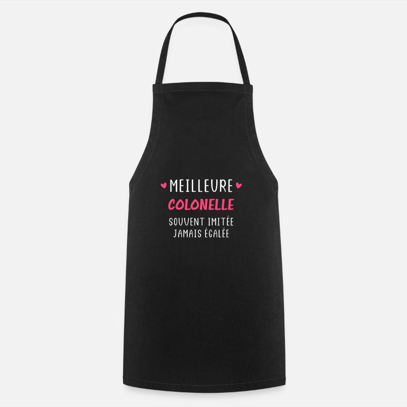 Souvent imitée Meilleure assistante Colonelle - Tablier de cuisine - noir